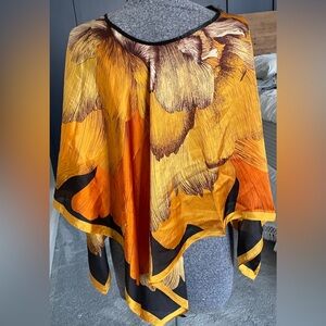 Silky shawl. Beautiful vibrant colors for fall!